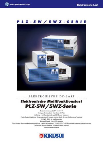 Multifunktionale elektronische Last PLZ-5W/5WZ-Serie