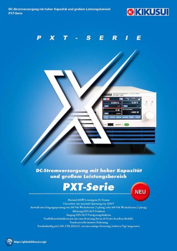 hohe Kapazität DC-Stromversorgung mit großem Leistungsbereich (CV/CC) PXT Serie